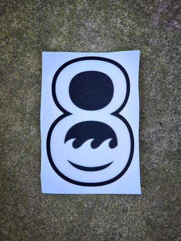 10 in. Ocho Logo CARPET Decal